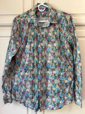 Coton Doux Button Down Long Sleeve Shirt 42/16.5 Slim Fit